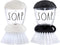 Rae Dunn Collection Soap Dispensing Dish Brush Set - Set of 2 Palm Brush Dish Scrubber with 2 Replacement Brush Heads