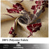 Blackout Floral Valance Tie Up Window Curtains Room Darkening Valances Thermal Insulated Embroidered Balloon Drapes and Curtains for Kitchen Bedroom Bathroom Windows,32x55 Inch,Beige,Red