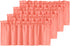 H.VERSAILTEX 4 Panels Blackout Curtain Valances for Kitchen Windows/Bathroom/Living Room/Bedroom Privacy Decorative Rod Pocket Short Winow Valance Curtains, 52" W x 18" L, Coral