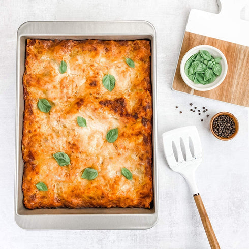 USA Pans Bakeware Lasagna and Roasting, Warp Resistant Nonstick Baking Pan, Made in The USA from Aluminized Steel, Deep