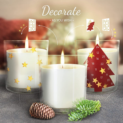 Fraser Fir Candles Winter Candle - 8 oz Holiday Candle Gifts Holiday Candles - Winter Candles Scented - Soy Candles for Home - Sweet Pine Candle - Scented Candle Gift New Year Candles for Women