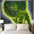 Beauty green marijuana weed leaf Wall Tapestry Hippie Art Tapestry Wall Hanging Home Decor Extra large tablecloths 60x90 inches For Bedroom Living Room Dorm Room