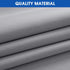 HOMEIDEAS 2 Panels Blackout Short Curtains for Small Window Tiers 24 inch Long Grommet Small Curtain Drapes Half Window Curtains for Kitchen Bathroom Cafe Dining, Light Grey