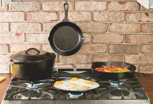 Lodge Heat Enhanced and Seasoned Cast Iron Skillet, 6.5-Inch, Black