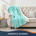Walensee Sherpa Fleece Blanket (Twin Size 60x80 Light Blue) Plush Throw Fuzzy Super Soft Reversible Microfiber Flannel Blankets for Couch, Bed, Sofa Ultra Luxurious Warm and Cozy for All Seasons