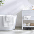 Amazon Basics Performance Bath Towels, 6 Piece Set, White