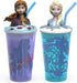 Zak Designs Disney Frozen 2 - Funtastic Tumbler Set with Straw and Unique 3D Character on Lid, Screw-On Lid with Durable Straw Keeps Liquids In (Elsa & Anna, 15 oz, BPA-Free, 2pc Set)