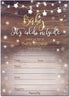 30 Baby Shower Invitations for Boy or Girl with Envelopes (30 Pack) - Baby It's Cold Outside - Gender Neutral - Fits Perfectly with Rustic Wooden Baby Shower Decorations and Supplies