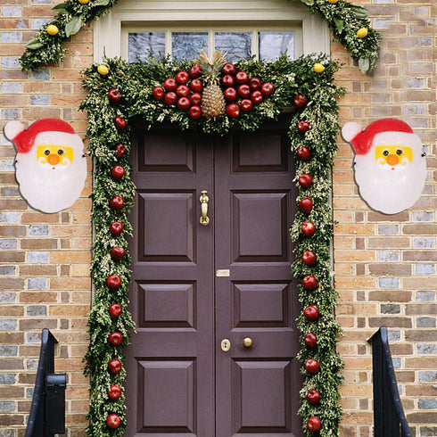 Leyespot Christmas Porch Light Covers, Santa Light Cover Outdoor Christmas Decorations, Cute Christmas Light Covers Large, Garage Decor (Flexible/No Tools Required), 12In H x 9In W x 4In D