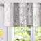 DriftAway Mackenzie Abstract Floral Pattern Window Treatment Valance Rod Pocket 50 Inch by 14 Inch Plus 2 Inch Header Blue Gray