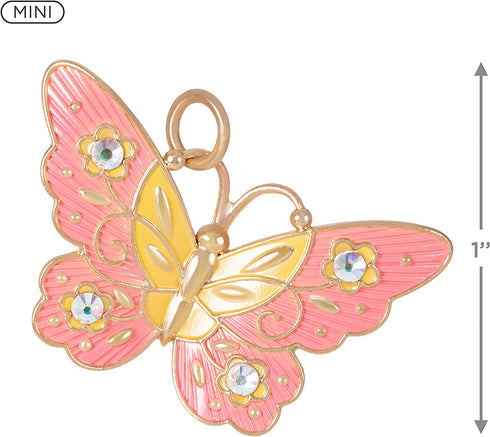 Hallmark Keepsake 1" Miniature Christmas Ornament 2021, Bitty Butterfly, Mini