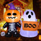 HOOJO 6 FT Halloween Inflatables Pumpkin Kid with Ghost Outdoor Halloween Decorations with Build-in LEDs, Blow up Halloween Decorations for Yard, Garden, and Lawn