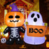 HOOJO 6 FT Halloween Inflatables Pumpkin Kid with Ghost Outdoor Halloween Decorations with Build-in LEDs, Blow up Halloween Decorations for Yard, Garden, and Lawn