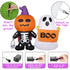 HOOJO 6 FT Halloween Inflatables Pumpkin Kid with Ghost Outdoor Halloween Decorations with Build-in LEDs, Blow up Halloween Decorations for Yard, Garden, and Lawn