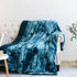 NEWCOSPLAY Super Soft Faux Fur Throw Blanket Premium Sherpa Backing Warm and Cozy Throw Decorative for Bedroom Sofa Floor (Thick-Dark Blue, Throw(40"x50"))