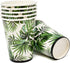 Tropical Palm Leaf Party Supplies Set 24 9" Paper Plates 24 7" Plate 24 9 Oz Cups 50 Lunch Napkin for Hawaiian Luau Green Leaves Jungle Safari Bridal Baby Shower Floral Greenery Summer Birthday Decor