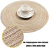 SHACOS Round Braided Placemats Set of 8 Round Table Mats for Dining Tables (Beige, 8)