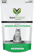 VETRISCIENCE NuCat Senior Multivitamin for Cats, 30 Bite Sized Chews - Vet Formulated Complete Vitamin for Older Cats