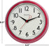 Westclox Retro 1950 Kitchen Wall Clock, 9.5-Inch, Red