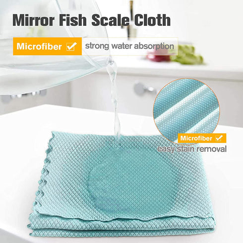 Splatter Screen for Cooking, Splatter Screen for Frying Pan,13? Multi-Use Hot Oil Splash Guard W Fish Scale Rag × 2, Drain Board, Non-Stick, Food Safe & Heat Resistant Universal Pan Cover