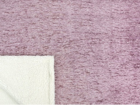 PAVILIA Melange Sherpa Blanket Throw Wine Purple | Soft, Fluffy, Microfiber Fleece Blanket for Couch Sofa | Warm Fuzzy Luxury Modern Plush Blanket,50x60 Inches