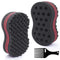 HALLO Big Holes & Big Size Barber Hair Brush Sponge Dreads Locking Twist Afro Curl Coil Wave Hair Care Tool(1 Pack)
