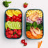 Japanese Bento Box - All-in-One Stackable Bento Lunch Box Container - Leakproof Eco-Friendly Meal Prep Containers for Men Women, Microwave and Dishwasher Safe,Easy Wash (Blue)