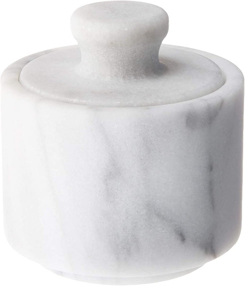 Fox Run Marble Salt Cellar, White 3" x 3"