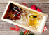 Adabocute 1.5 oz Hexagon Mini Glass Honey Jars with Wooden Dipper, Gold Lids, Gold Bee Pendants, Jutes, 20 Pack- Perfect for Baby Showers, Wedding Favors, Party Favors