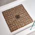 iDesign Pebblz Plastic Suction Non-Slip Bath Mat for Shower, Bathtub, Stall, 22" x 22", Amber Brown