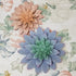 Brightest Place Pink Succulent Metal Wall Hanging Decor 6 inch Flower 2 Pack Microfiber Dusting Cloth