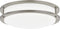 Gruenlich LED Flush Mount Ceiling Lighting Fixture, 11 Inch Dimmable 19W (125W Replacement) 1220 Lumen, Metal Housing with Nickel Finish, ETL and Damp Location Rated (5000K-Daylight White)