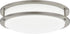 Gruenlich LED Flush Mount Ceiling Lighting Fixture, 11 Inch Dimmable 19W (125W Replacement) 1220 Lumen, Metal Housing with Nickel Finish, ETL and Damp Location Rated (5000K-Daylight White)
