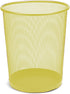 Mind Reader Set Garbage Waste Basket Recycling Bin, Round, Yellow