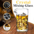 Lighten Life Cocktail Mixing Glass,20oz Mixing Glass with Thick Bottom,Premium Old Fashioned Bar Mixer Glass for Stirring Drinks,Professional Stirring Glass Cocktail beaker