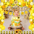 Sunflower Birthday Party Decorations Supplies 104Pcs - Sunflower Happy Birthday Banner, Artificial Sunflower Vine, Aluminum Foil Balloon, Cake Toppers, Balloons and Tools for Sunflower Garland Arch