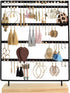 Suneed Earring Holder Organizer Jewelry Display Stands Earring Organizer Stand Jewelry Holder Organizer, Earring & Necklace Jewelry Towel Organizer Display Tree (5Layer-Black)