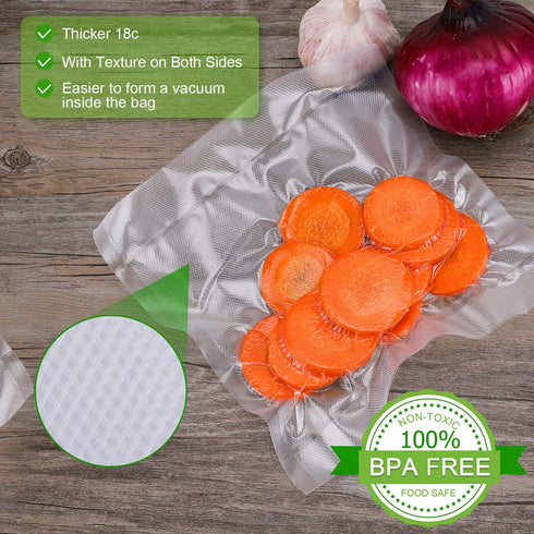 Entrige Vacuum Sealer Bags for Food, 8" x 50' Vacuum Sealer Rolls for Food Preservation Bags Rolls, BPA-Free Vacuum Food Storage Bags for Sous Vide Vacuum Bags, Seal A Meal Bags Rolls, 2 Packs