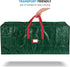 Artificial Christmas Tree Storage Bag - Fits Up to 7.5 Foot Holiday Xmas Disassembled Trees with Durable Reinforced Handles & Dual Zipper - Waterproof Material Protects from Dust, Moisture & Insects (Green)