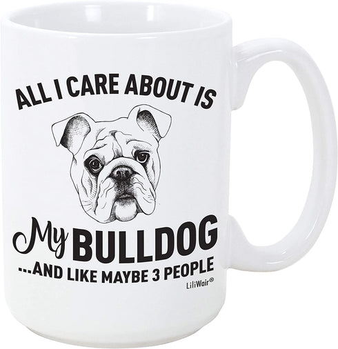 Bulldog Mom Gifts Mugs For Christmas Women Men Dad Decor Lover Decorations Stuff I Love Bulldogs Coffee Accessories Talking Art Apparel Funny Birthday Gift Home Supplies Products Dog Coffee Cup Mugs