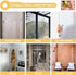 KXLife 2Pcs Spring Tension Curtain Rods 28 to 49 Inch Cupboard Bars Tensions Rod Spring Loaded Curtain Rods?Adjustable Length for Kitchen, Bathroom, Cupboard, Wardrobe, Window, Bookshelf, White
