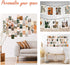 Yopyame 50PCS Boho Aesthetic Pictures Wall Collage Kit, Peach Teal Photo Collection Collage Dorm Decor for Girl Teens and Women, Orange Boho Wall Prints Kit, Small Posters for Room Bedroom Aesthetic