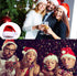 Christmas Hat Santa Hat Bulk Adults Santa Claus Hats Christmas Santa Party Hats for Women/Men/Teens