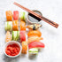 GANGUOLA Chopsticks Reusable Chinese Chopsticks Dragon and Phoenix Carve on Chopsticks with Holder? Carrying Bag Chopsticks Set with Unique Package(5 pairs)
