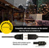 Outdoor String Lights 29ft G40 Patio Lights String with 16 Shatterproof Globe LED Bulb,Waterproof Connectable Hanging Lights for Porch Balcony Bistro,2700K Warm Glow Cafe Lights with E12 Socket