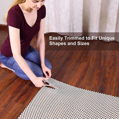 Veken Non-Slip Rug Pad Gripper 5 x 7 Feet Extra Thick Pads for Hardwood Floors, Keep Your Rugs Safe and in Place