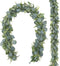 CEWOR 2 Pack 5.5ft Artificial Eucalyptus Garland Spring Garland Fake Greenery Hanging Plants Boxwood Vines for Wedding Home Party Wall Garden Decor