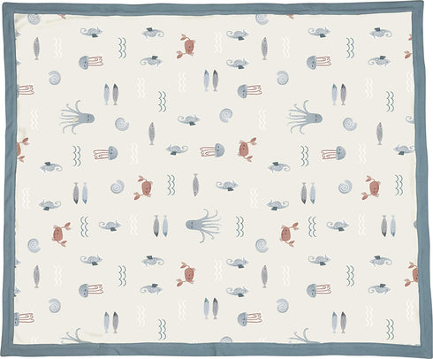 Primitives by Kathy Super Soft Baby Blanket, 29" x 35", Blue - Under The Sea