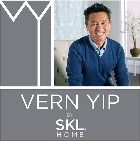 SKL Home Vern Yip Leaf Silhouette Shower Curtain, Aqua