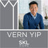SKL Home Vern Yip Leaf Silhouette Shower Curtain, Aqua